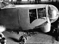 BA Focke Wulf Weihe 199 3 bij de KLM voor reparatie na schade